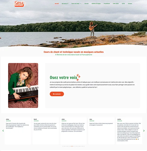 Site Chloé Ludman - Chant