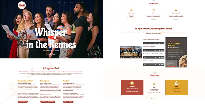 Site chorale Whisper in the Rennes