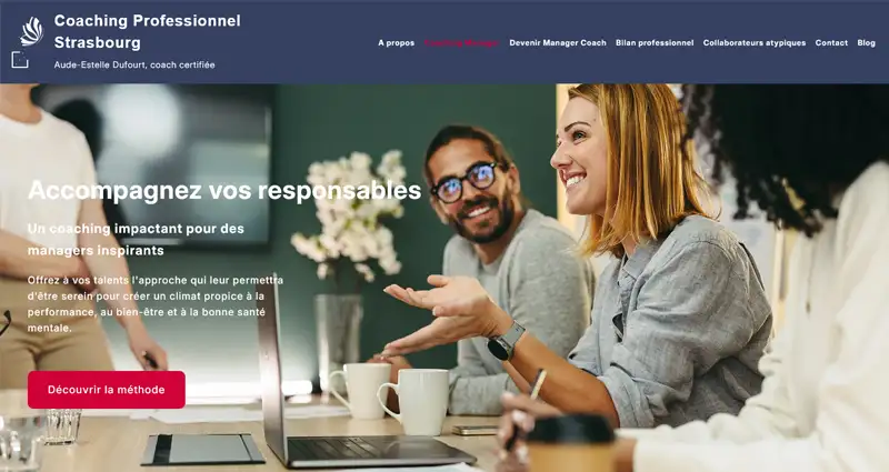 Page du site Coaching Professionnel Strasbourg