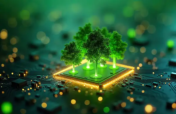 Arbres sur une microchip